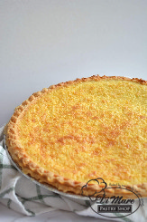 Coconut and custard, a perfect combination in a pie!