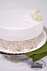 Our delicious Lobster tail cake, a dark chocolate cake with cannoli cream and whipped  cream blended together