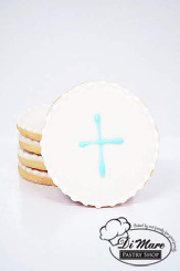 Round Iced Cross Cookies