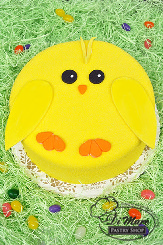 Fondant chick cake