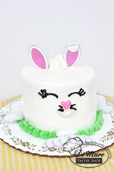 Round bunny cake