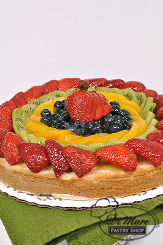 Mixed fresh fruit tart