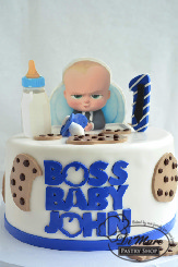 Fondant Boss Baby Cake. Give the little boss in your family the cake they deserve with this Boss Baby cake!