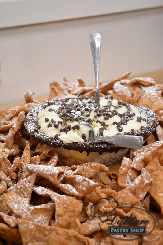 nacho chips, cannoli cream in a big bowl- dip until your heart's content. 