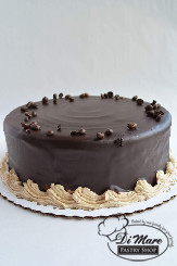 Our moist chocolate cake filling with delectable mocha filling topped with chocolate ganache icing, perfectly indulgent!