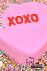 Sweet heart inspired cake perfect for your valentine!