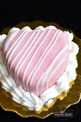 These cakes are too cute! Just for the cutie in your life- coming in vanilla or chocolate and topped with ganache.
