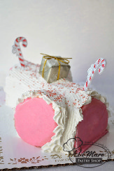 A winter classic, the Yule Log! Sponge cake layered with buttercream then rolled into the yule log shape.