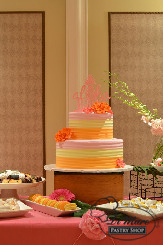 An adorable bear shaped cake perfect for a baby shower or birthday!