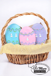 Iced Easter egg cookies