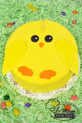 Fondant chick cake