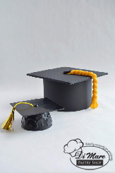 Plastic toppers come in limited colors, fondant toppers can be made in any color combination.
