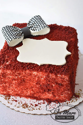 The sweetest gift one can give! Our red velvet cake filled with cream cheese icing.