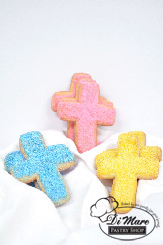 Sugar cross shaped cookies